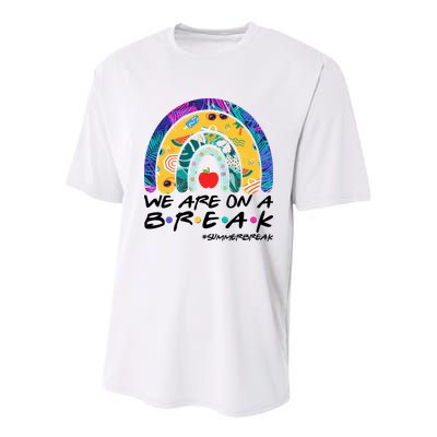 We Are On A Break #Summerbreak Schools Out Youth Performance Sprint T-Shirt