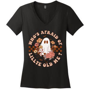 WhoS Afraid Of Little Funny Old Me Gift Women's V-Neck T-Shirt