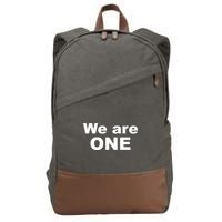 We Are One Equality Cotton Canvas Backpack