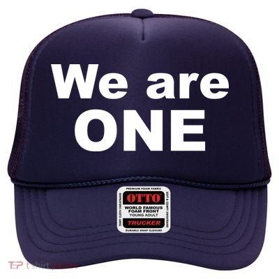 We Are One Equality High Crown Mesh Back Trucker Hat