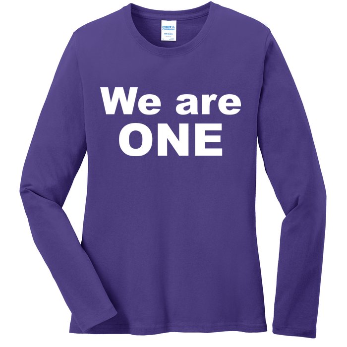 We Are One Equality Ladies Long Sleeve Shirt