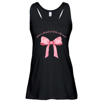 Whos Afraid Of Little Old Me Bow Tie Ttpd Ladies Essential Flowy Tank