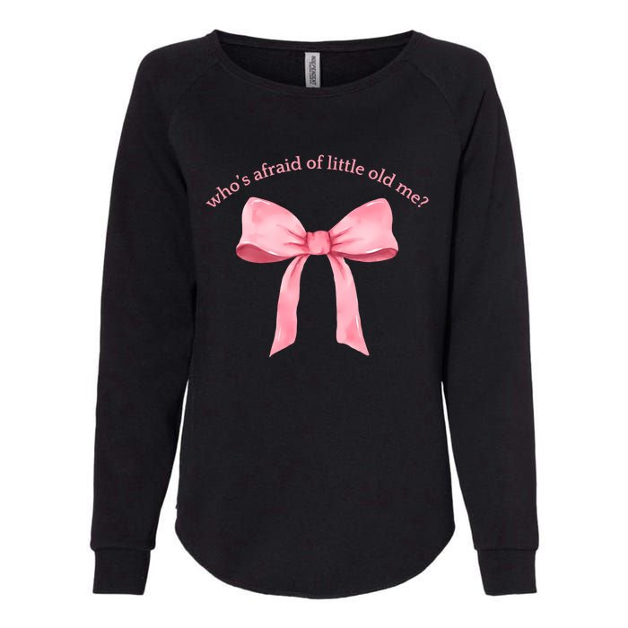 Whos Afraid Of Little Old Me Bow Tie Ttpd Womens California Wash Sweatshirt