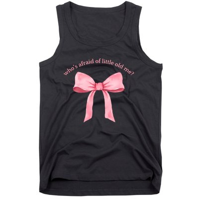 Whos Afraid Of Little Old Me Bow Tie Ttpd Tank Top