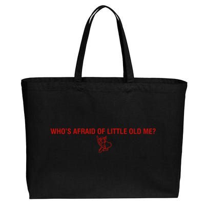 Whos Afraid Of Little Old Me Cupid Ttpd Cotton Canvas Jumbo Tote