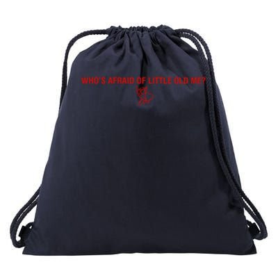 Whos Afraid Of Little Old Me Cupid Ttpd Drawstring Bag