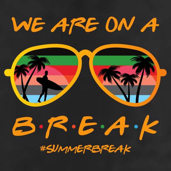 We Are On Summer Break Schools Out 7 Panel Mesh Trucker Snapback Hat