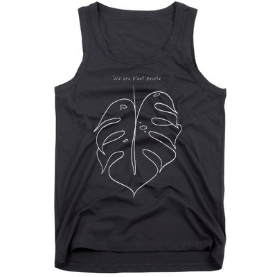 We Are Plant People Gardening Monstera Deliciosa Leaf Tank Top