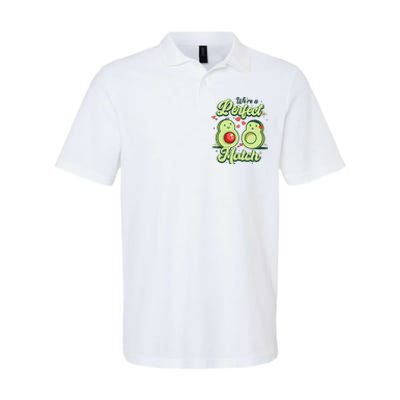 We A Perfect Match Happy Valentines Day Couples Avocado Softstyle Adult Sport Polo