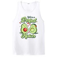 We A Perfect Match Happy Valentines Day Couples Avocado PosiCharge Competitor Tank