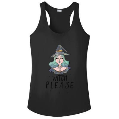 Wiccan And Pagan Witch Please Cute Pastel Halloween Witch Gift Ladies PosiCharge Competitor Racerback Tank