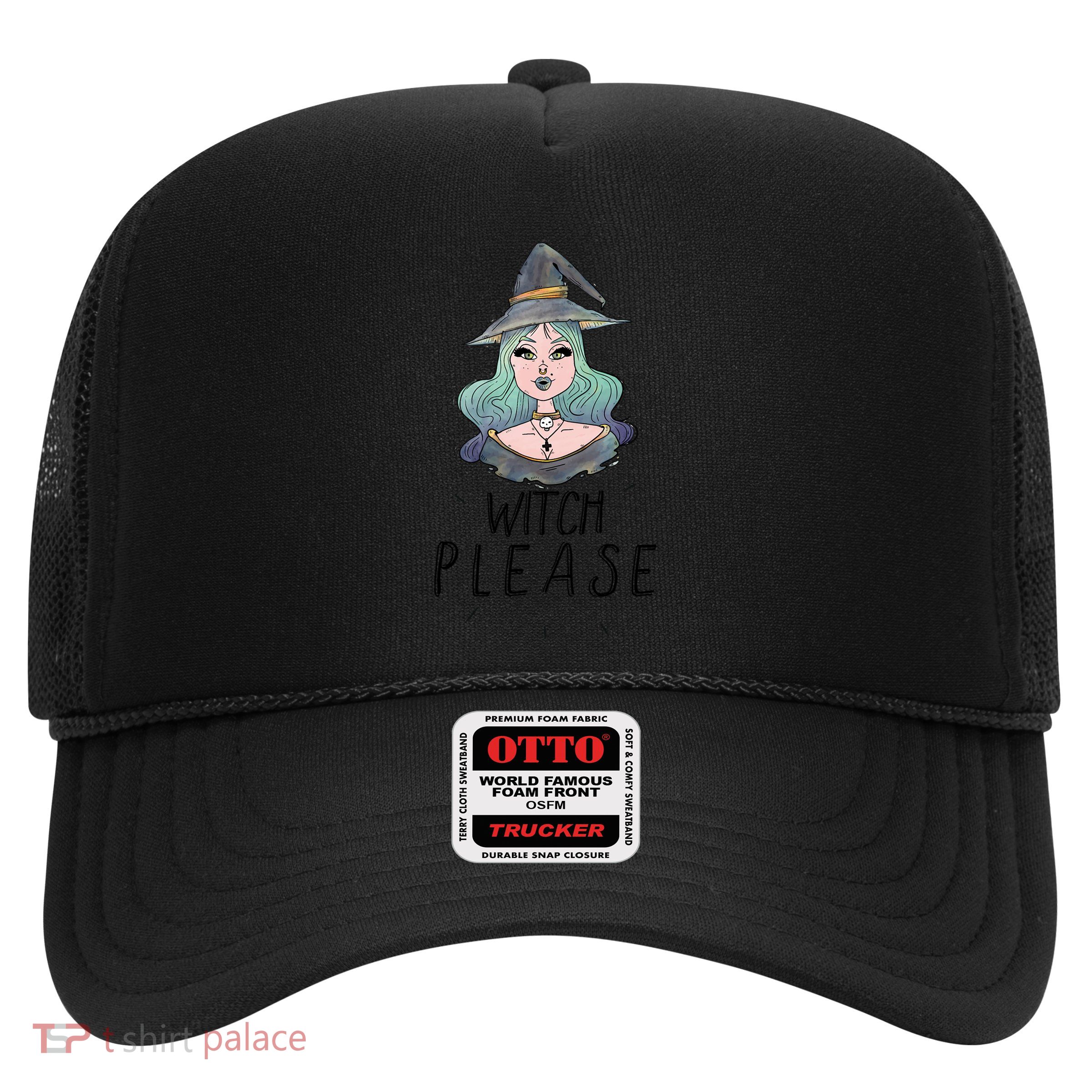 Wiccan And Pagan Witch Please Cute Pastel Halloween Witch Gift Trucker Hat