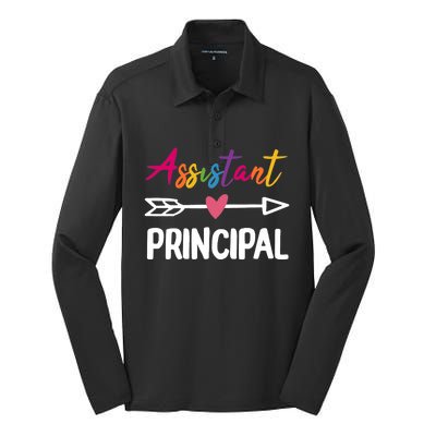 Wo Assistant Principal Appreciation Week Back To School Silk Touch Performance Long Sleeve Polo