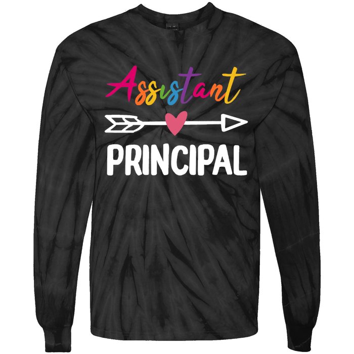 Wo Assistant Principal Appreciation Week Back To School Tie-Dye Long Sleeve Shirt