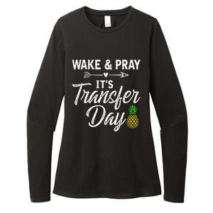 Wake And Pray Its Transfer Day Womens CVC Long Sleeve Shirt