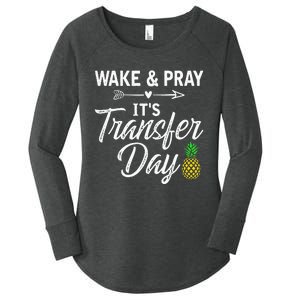 Wake And Pray Its Transfer Day Women's Perfect Tri Tunic Long Sleeve Shirt