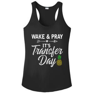 Wake And Pray Its Transfer Day Ladies PosiCharge Competitor Racerback Tank