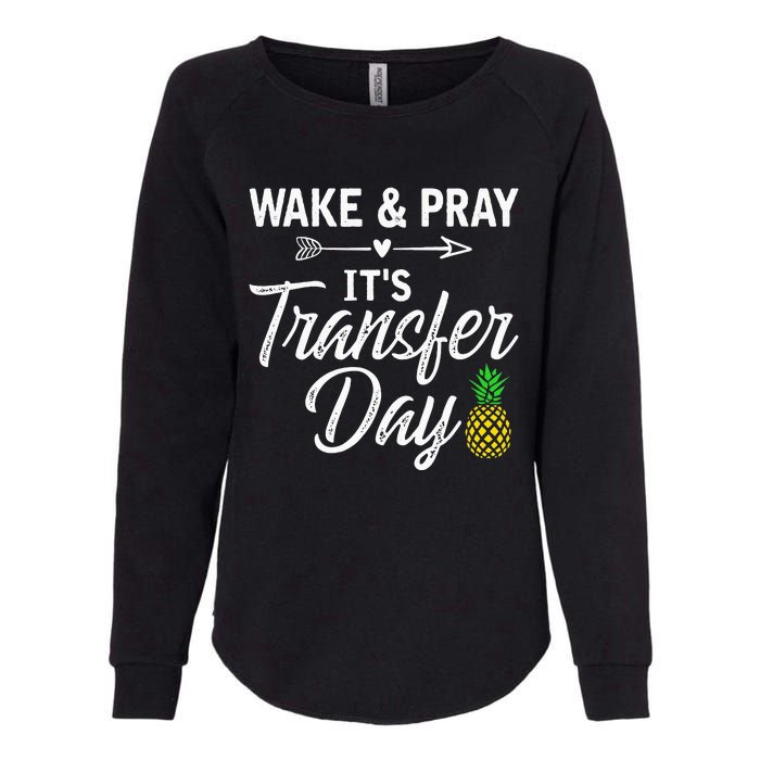 Wake And Pray Its Transfer Day Womens California Wash Sweatshirt