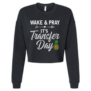 Wake And Pray Its Transfer Day Cropped Pullover Crew