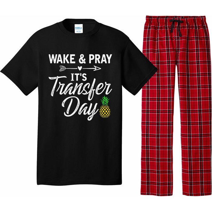 Wake And Pray Its Transfer Day Pajama Set