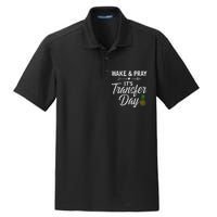 Wake And Pray Its Transfer Day Dry Zone Grid Polo