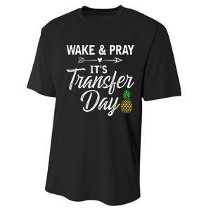 Wake And Pray Its Transfer Day Performance Sprint T-Shirt