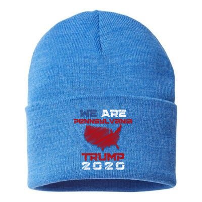 We Are Pennsylvania Not Antitrump But Protrump 2020 Gift Sustainable Knit Beanie