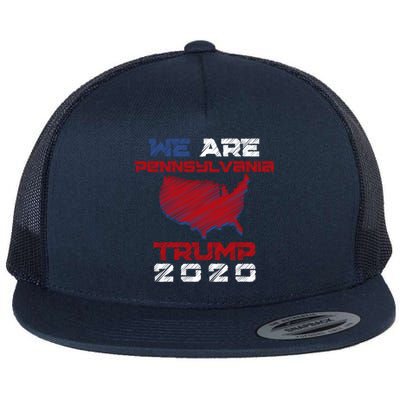 We Are Pennsylvania Not Antitrump But Protrump 2020 Gift Flat Bill Trucker Hat