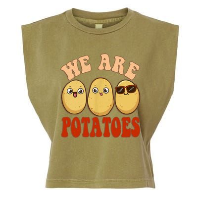 We Are Potatoes Root Vegetable Vegan Lover Keto Garment-Dyed Women's Muscle Tee