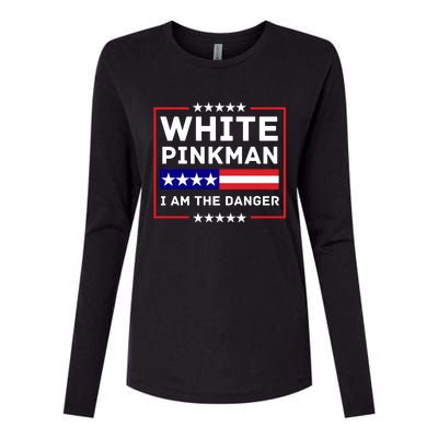 White And Pinkman I Am The Danger Womens Cotton Relaxed Long Sleeve T-Shirt