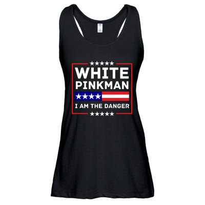 White And Pinkman I Am The Danger Ladies Essential Flowy Tank