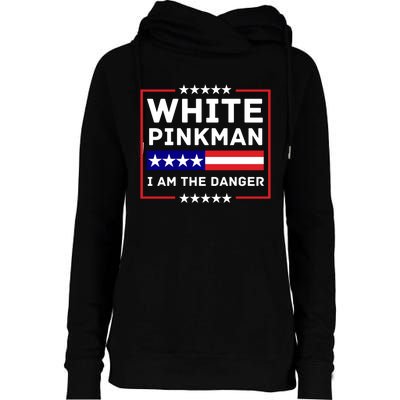 White And Pinkman I Am The Danger Womens Funnel Neck Pullover Hood