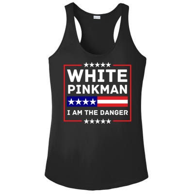 White And Pinkman I Am The Danger Ladies PosiCharge Competitor Racerback Tank