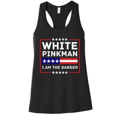 White And Pinkman I Am The Danger Women's Racerback Tank