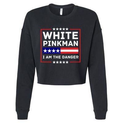 White And Pinkman I Am The Danger Cropped Pullover Crew