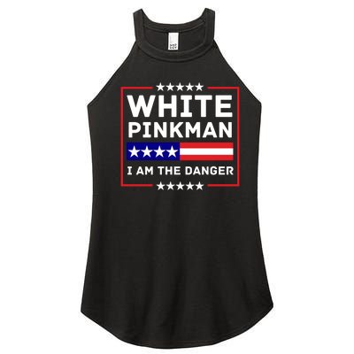 White And Pinkman I Am The Danger Women's Perfect Tri Rocker Tank