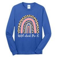 Wild About Pregiftk Pregiftk Crew Pregiftk Team Back To Kindergarten Gift Tall Long Sleeve T-Shirt