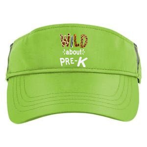 Wild About Pregiftk Teacher Student First Day Of Kindergarten Gift Adult Drive Performance Visor