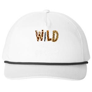 Wild About Pregiftk Teacher Student First Day Of Kindergarten Gift Snapback Five-Panel Rope Hat