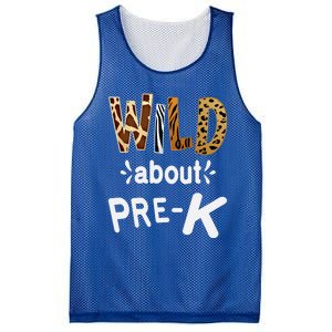 Wild About Pregiftk Teacher Student First Day Of Kindergarten Gift Mesh Reversible Basketball Jersey Tank