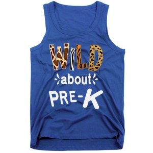 Wild About Pregiftk Teacher Student First Day Of Kindergarten Gift Tank Top