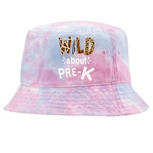 Wild About Pregiftk Teacher Student First Day Of Kindergarten Gift Tie-Dyed Bucket Hat