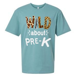 Wild About Pregiftk Teacher Student First Day Of Kindergarten Gift Sueded Cloud Jersey T-Shirt