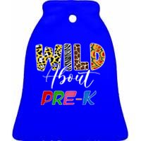 Wild About Pregreat Giftk Teacher Student First Day Of Kindergarten Gift Ceramic Bell Ornament