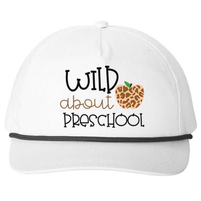 Wild About Preschool Leopard School Grade Teacher Gift Snapback Five-Panel Rope Hat