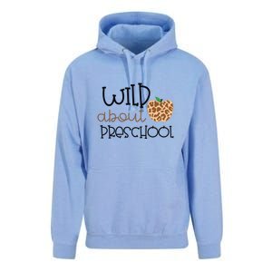 Wild About Preschool Leopard School Grade Teacher Gift Unisex Surf Hoodie