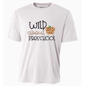 Wild About Preschool Leopard School Grade Teacher Gift Cooling Performance Crew T-Shirt