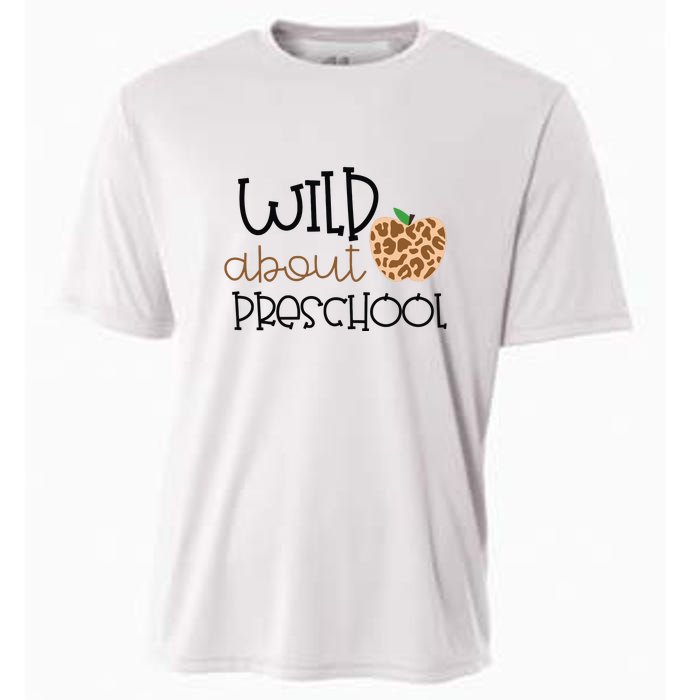 Wild About Preschool Leopard School Grade Teacher Gift Cooling Performance Crew T-Shirt