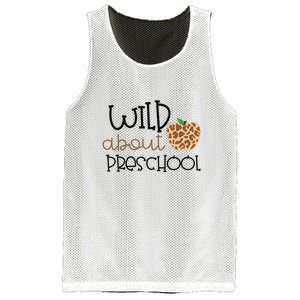 Wild About Preschool Leopard School Grade Teacher Gift Mesh Reversible Basketball Jersey Tank