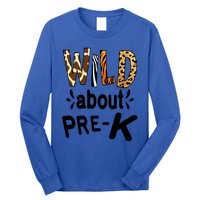 Wild About Prefunny Giftk Teacher Student First Day Of Kindergarten Gift Long Sleeve Shirt